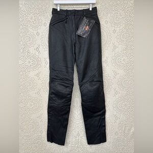 HARLEY DAVIDSON Leather Riding Pants FXRG Women's 36/ 8 Water Proof Armored New